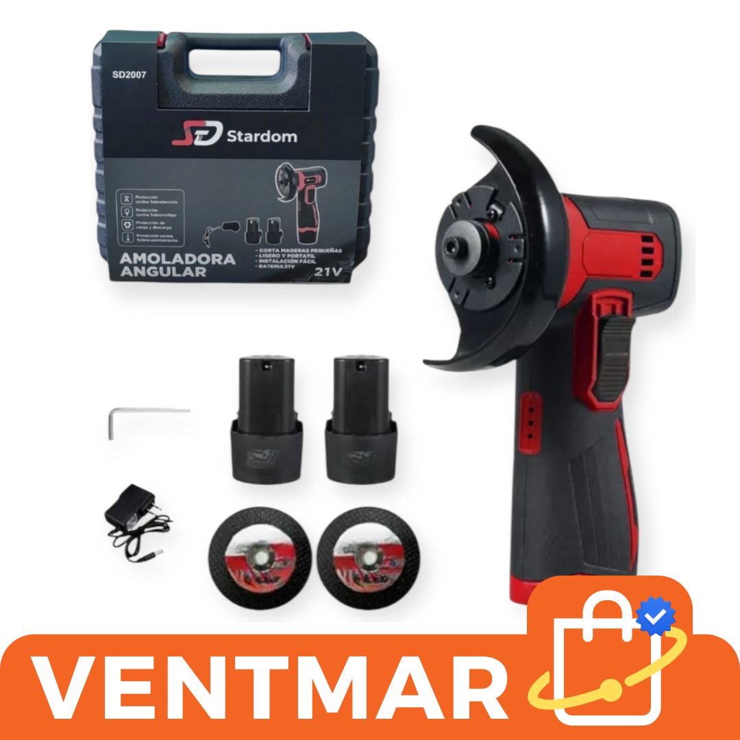 Mini Amoladora Inalámbrica 71mm 2 Bateria