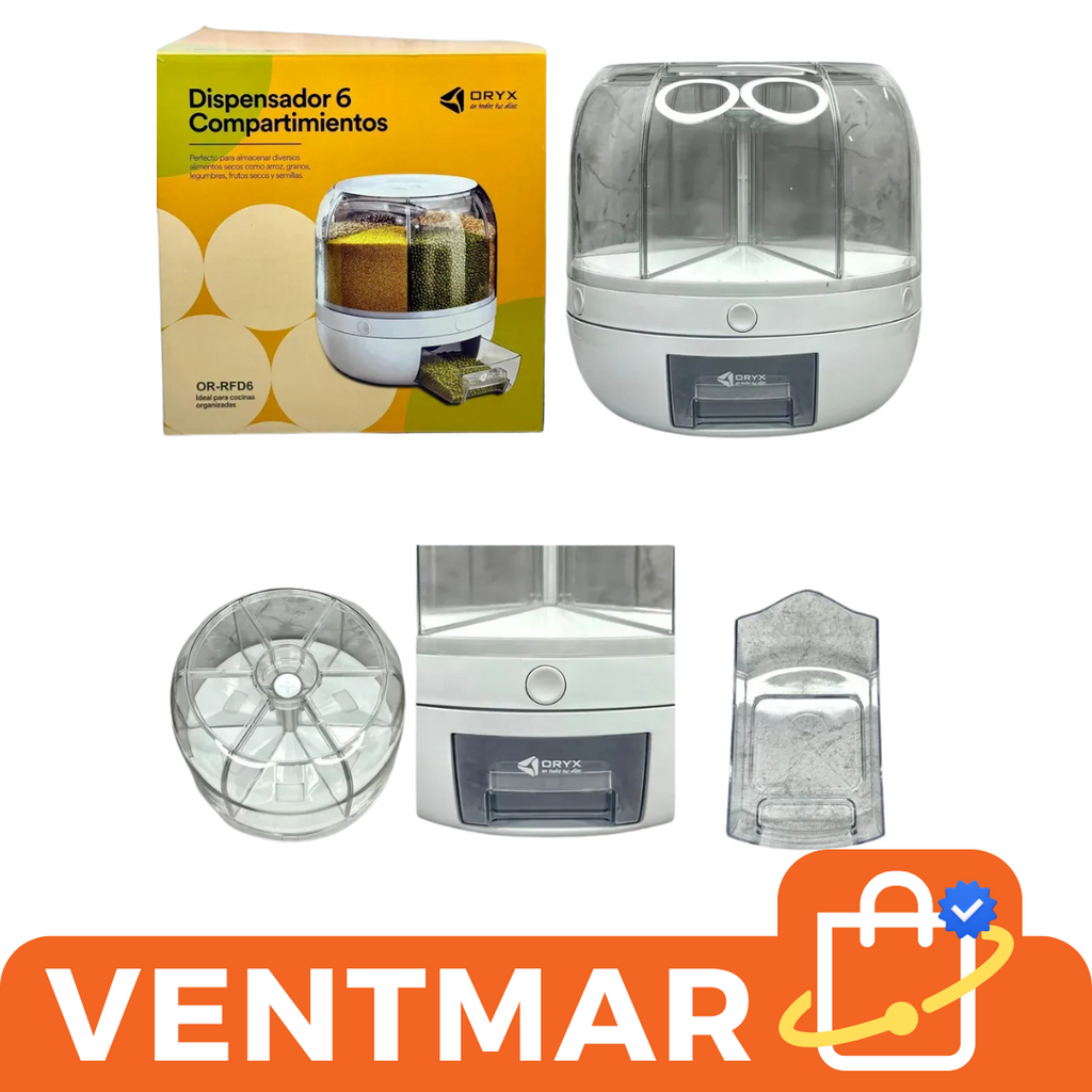 Dispenser Giratorio 6 Compartimentos