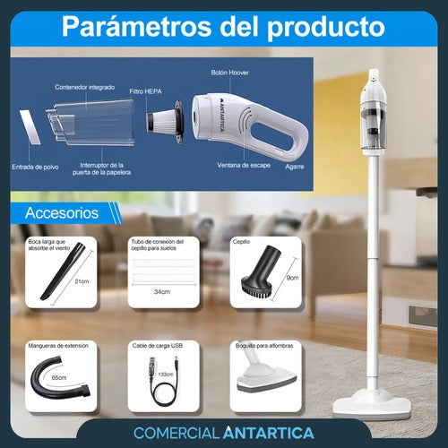 Aspiradora Inalámbrica 3 en 1