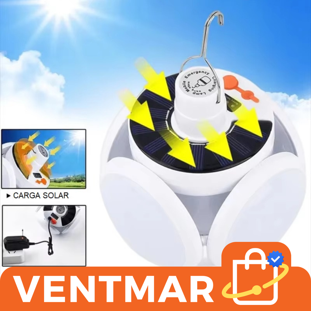 Lámpara Led Solar Colgante Recargable