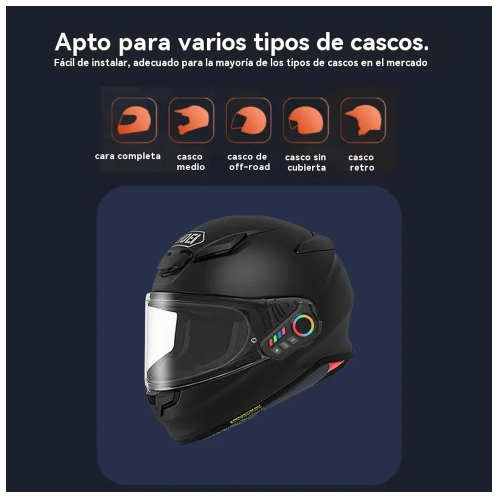 Intercomunicador G para Casco de Moto