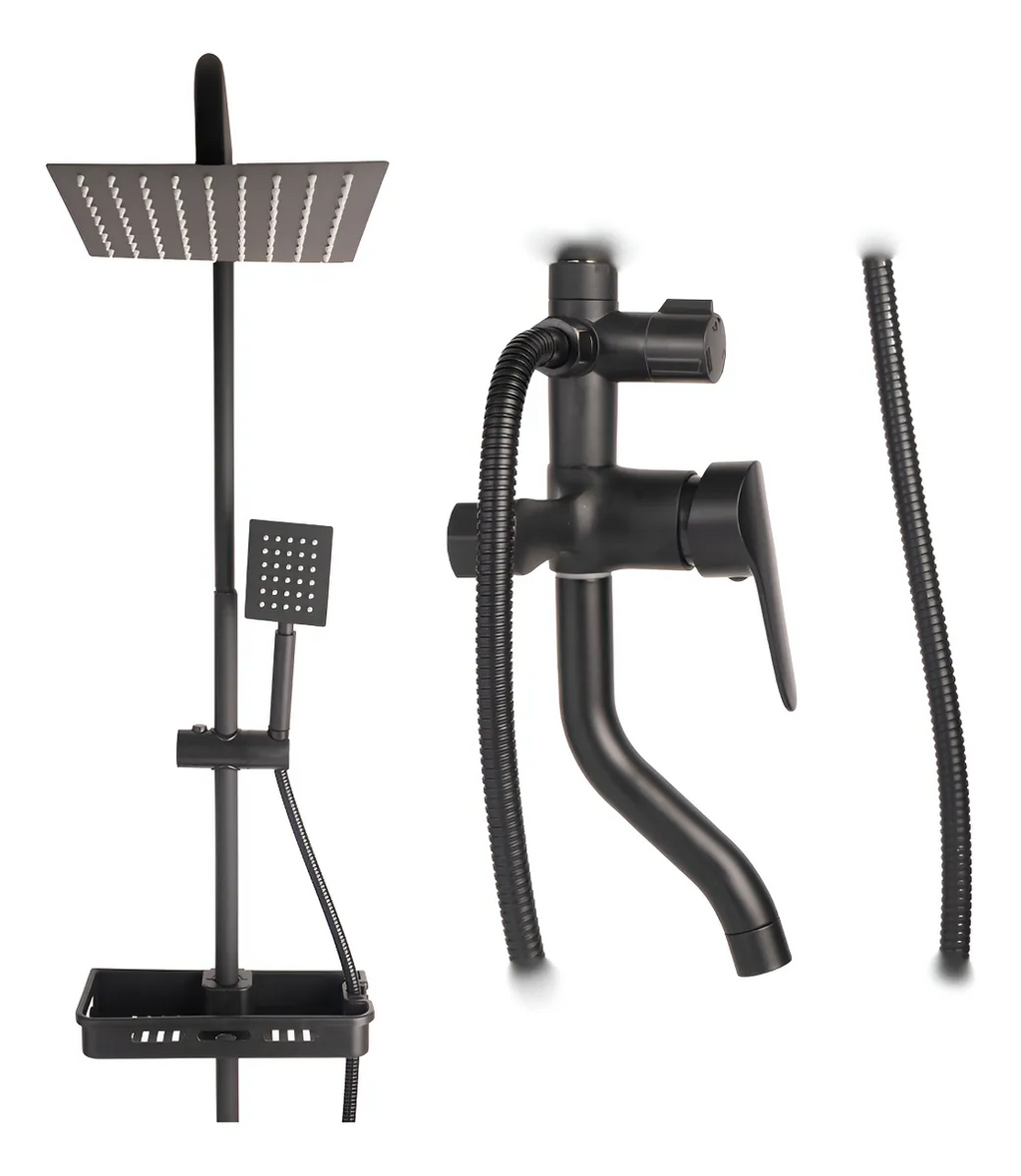 Columna de Ducha Exterior Negra
