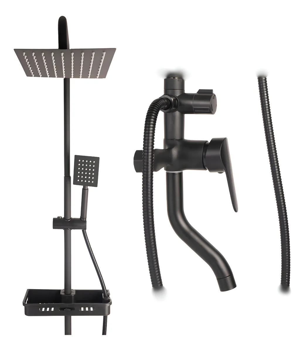 Columna de Ducha Exterior Negra