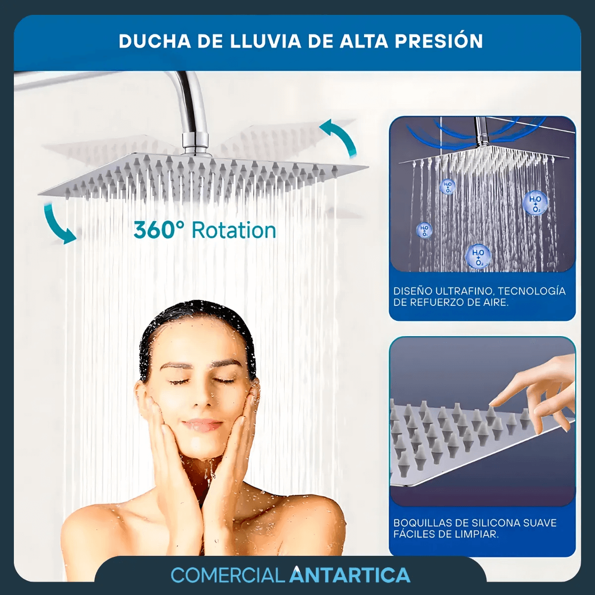 Columna de Ducha Exterior Negra
