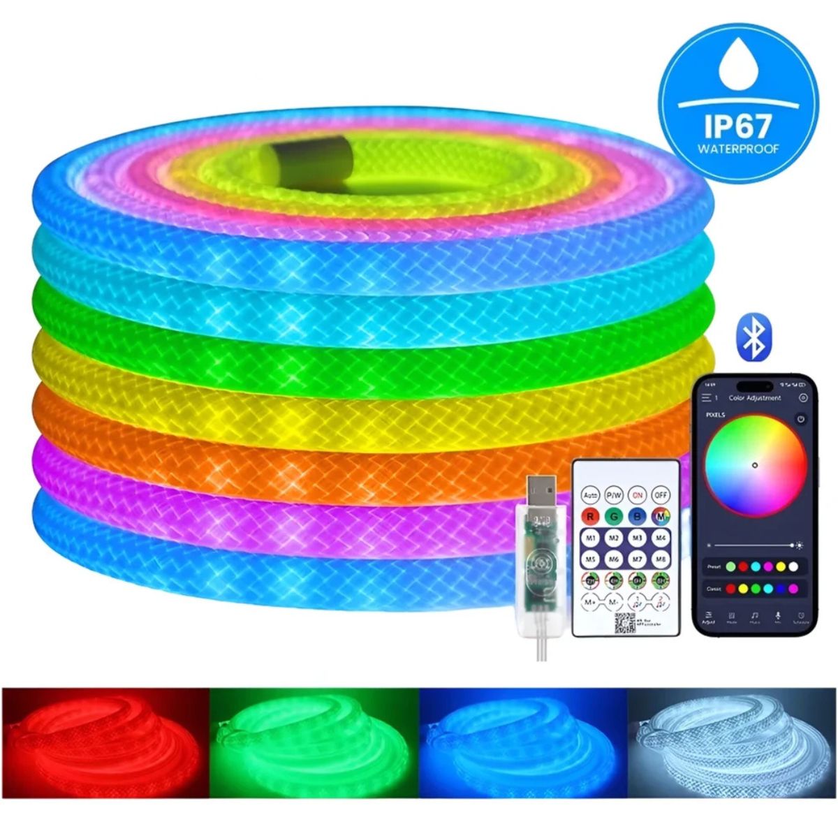 Tiras Luces Neón 5 M