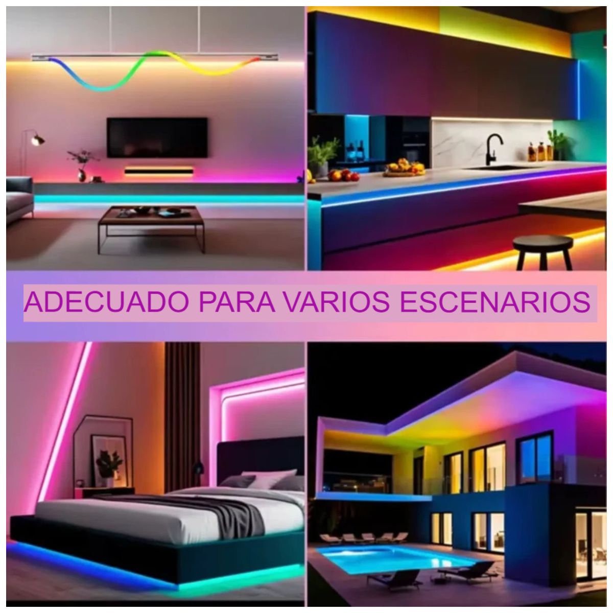 Tiras Luces Neón 5 M