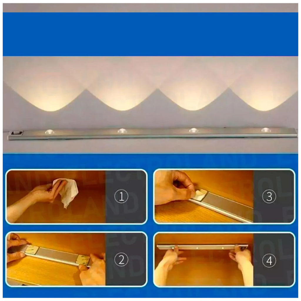 LED Doble + Sensor de Movimiento 30 CM
