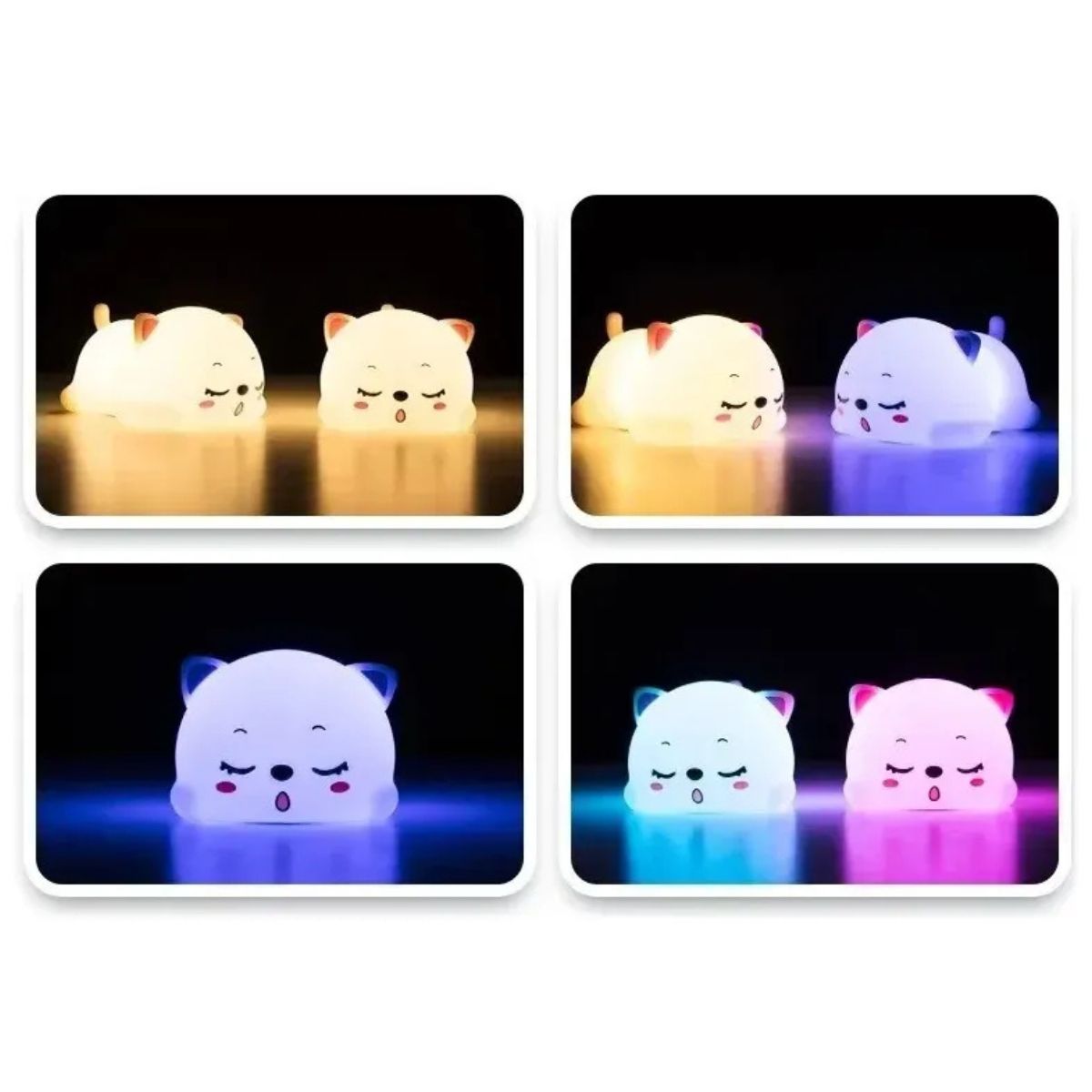 Lampara Gato Dormilón LED