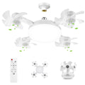 x4 Mini Ventilador + Foco de Techo 60W