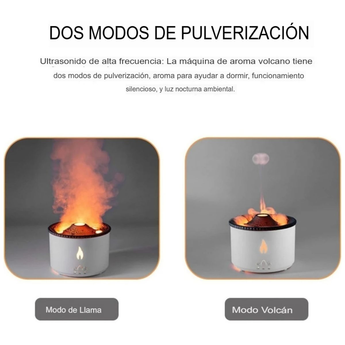Humidificadora en Forma Volcán