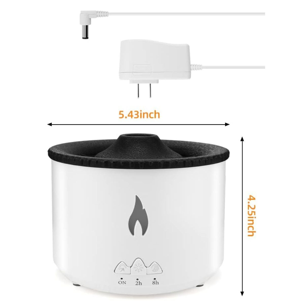 Humidificadora en Forma Volcán