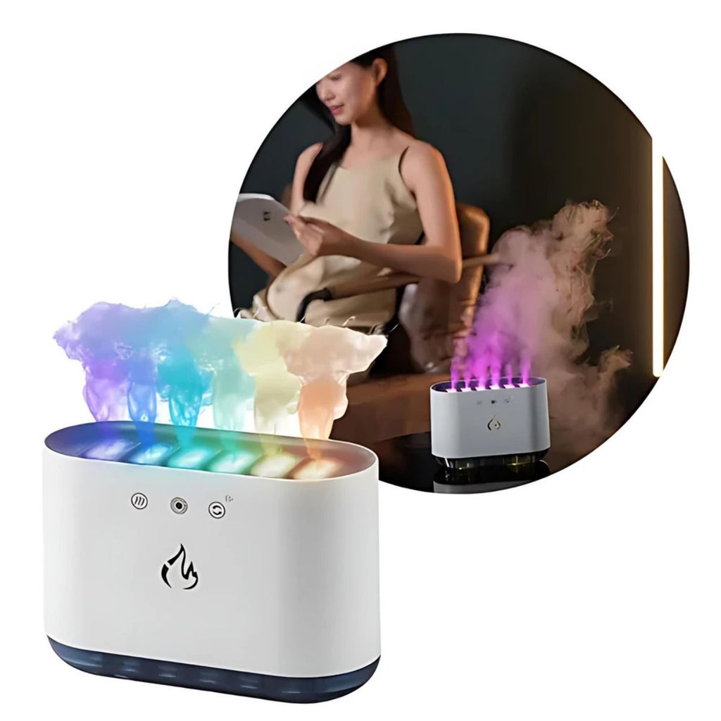 Humidificadora Flama de Fuego Multicolor