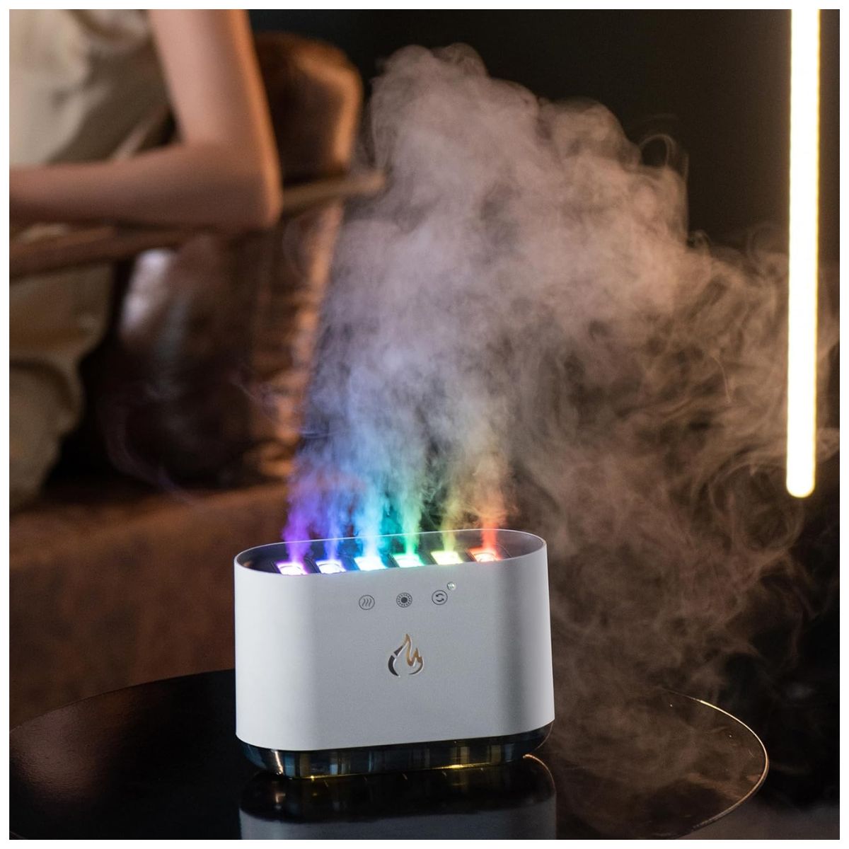 Humidificadora Flama de Fuego Multicolor