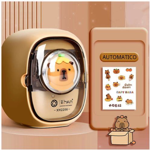 Sacapuntas Eléctrico + Deposito Capibara