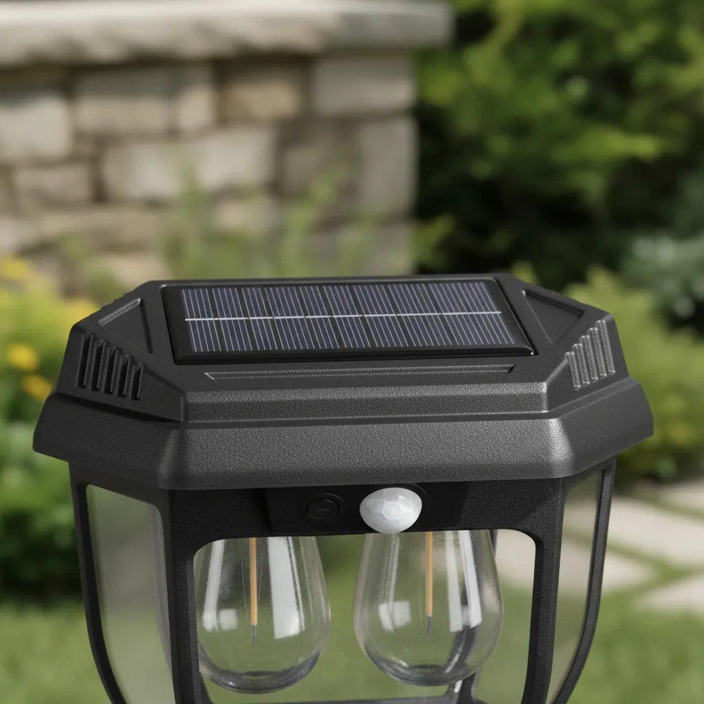 Farol carga solar doble